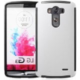 myLife White Walker {Smooth Dual Layer Design} 2 Piece Hybrid Reflex Case for the LG G3 Smartphone (Outer Rubberized Fit On Protector Shell + Internal Silicone SECURE-Grip Bumper Gel)