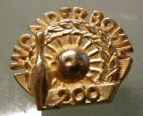 Vintage Wonder Bowl (Downey, CA) Award Pin (c. 1960s)